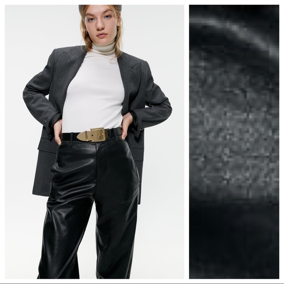 NWT Zara Black Belt with Golden Buckle Size 80, 90 - Picture 4 of 6